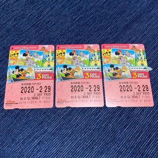 ディズニー(Disney)のディズニー リゾートライン 3DAY PASS(遊園地/テーマパーク)