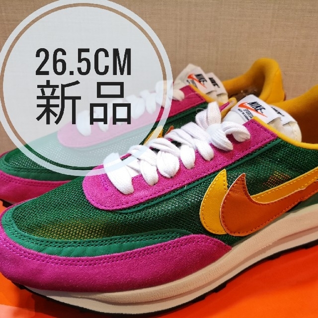 26.5】NIKE × SACAI LD Waffle PINE GREEN-