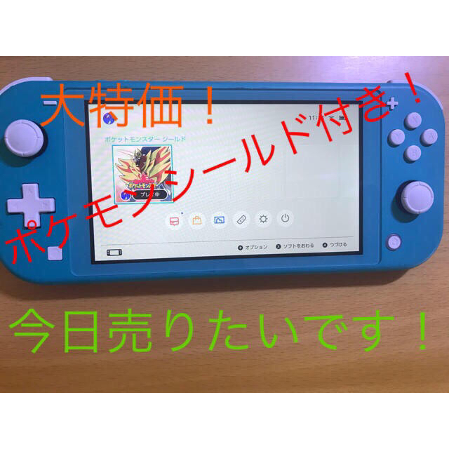 Nintendo Switch  Lite ターコイズandポケモンシールド！