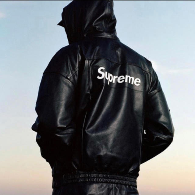 人気の贈り物が 【値下げ】supreme/Nike - Supreme leather small Anorak レザージャケット