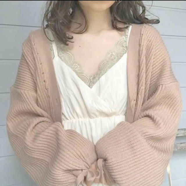 node.  ribbon cardigan レディースのトップス(カーディガン)の商品写真