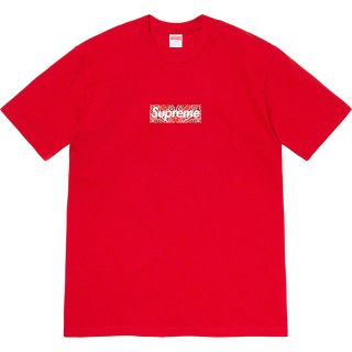 シュプリーム(Supreme)のL Supreme Bandana Box Logo Tee Red 国内正規品(Tシャツ/カットソー(半袖/袖なし))