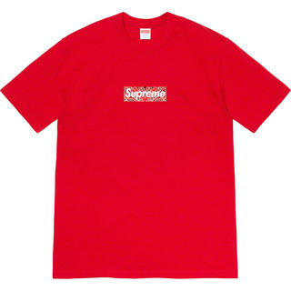 シュプリーム(Supreme)のL Supreme Bandana Box Logo Tee Red 国内正規品(Tシャツ/カットソー(半袖/袖なし))