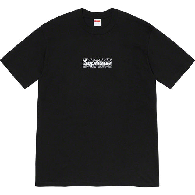 L Supreme Bandana Box Logo Tee 黒 国内正規品Tシャツ/カットソー(半袖/袖なし)