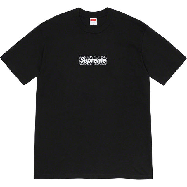 Tシャツ/カットソー(半袖/袖なし)S Supreme Bandana Box aLogo Tee 黒 国内正規品