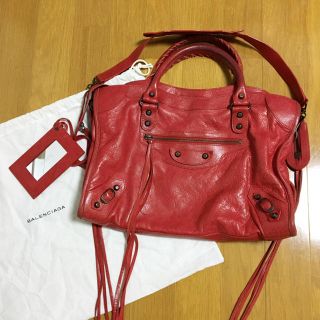 BALENCIAGA バレンシアガ シティ 赤 希少商品 レア