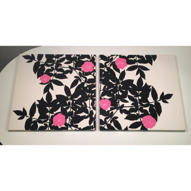 marimekko(マリメッコ)の正規品　マリメッコ ルースプー  ファブリックパネル　2枚セット ハンドメイドのインテリア/家具(インテリア雑貨)の商品写真