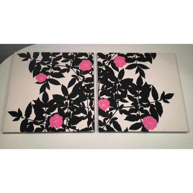 marimekko(マリメッコ)の正規品　マリメッコ ルースプー  ファブリックパネル　2枚セット ハンドメイドのインテリア/家具(インテリア雑貨)の商品写真
