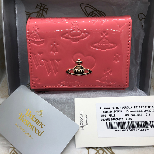 ヴィトン 財布 メンズ スーパーコピー時計 | Vivienne Westwood - Vivienne Westwood ミニ　財布　エナメル　ピンク　新品未使用の通販 by ぷーちゃん's shop