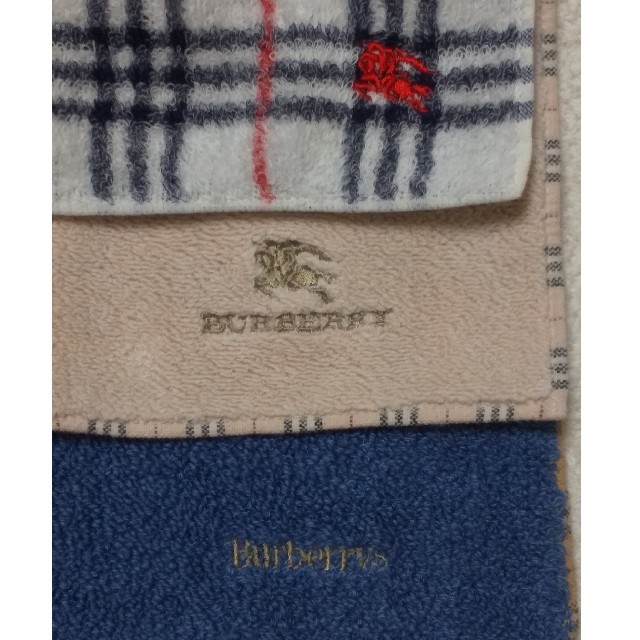 BURBERRY(バーバリー)のバーバリー　タオルハンカチ　3枚セット レディースのファッション小物(ハンカチ)の商品写真