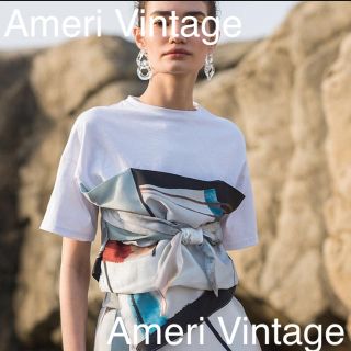 アメリヴィンテージ(Ameri VINTAGE)のAmeri Vintage MEDI DRAWING UNEVEN TEE(Tシャツ(半袖/袖なし))