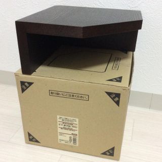 ムジルシリョウヒン(MUJI (無印良品))の無印良品 壁に付けられる家具 コーナー棚・タモ材 ブラウン 廃盤(棚/ラック/タンス)