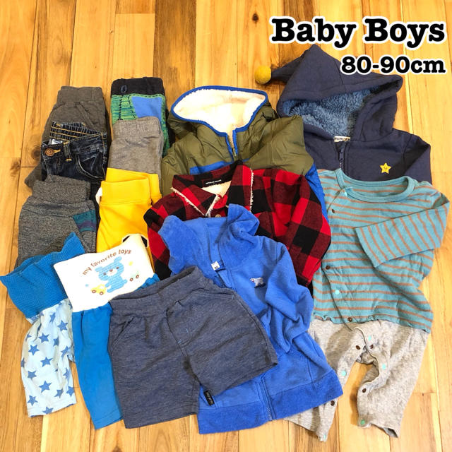 babyGAP(ベビーギャップ)の【送料無料】まとめ売り 子供服 男の子 アウター 80 90 春夏秋冬 14点 キッズ/ベビー/マタニティのベビー服(~85cm)(その他)の商品写真