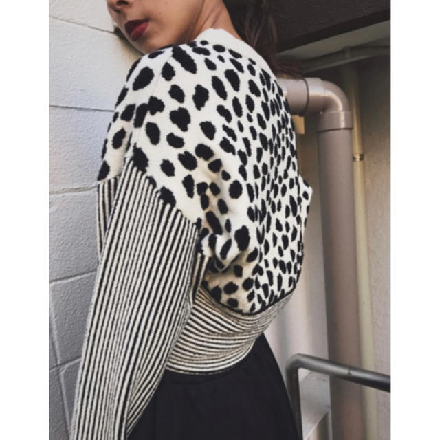 トップスMINI DALMATIAN MIX KNIT TOP