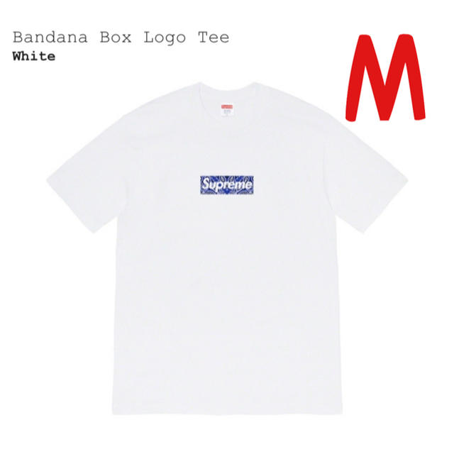 WhiteSIZESupreme Bandana Box Logo Tee White M