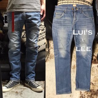 エルエイチピー(LHP)の希少モデル／美品《★ Lui's × LEE ★》ヴィンテージ加工ナローデニム (デニム/ジーンズ)