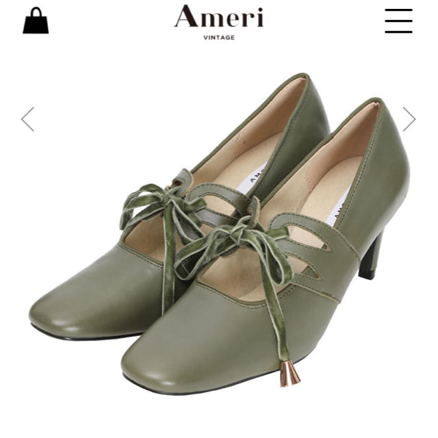 Ameri VINTAGE(アメリヴィンテージ)の専用☺︎Ameri CUTWORK LACE UP PUMPS レディースの靴/シューズ(ブーティ)の商品写真