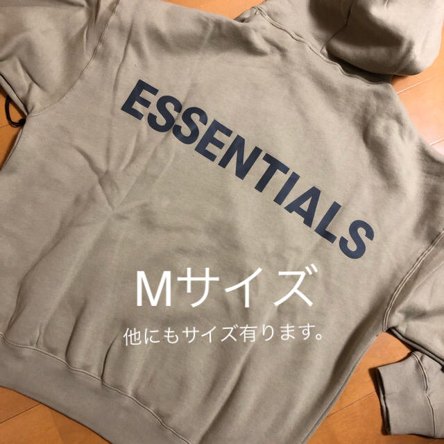 Mサイズ Essentials パーカー リフレクディブ ベージュ