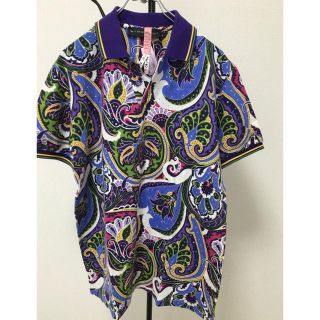 エトロ(ETRO)のETRO ポロシャツ　ペイズリー柄　イタリア製(ポロシャツ)