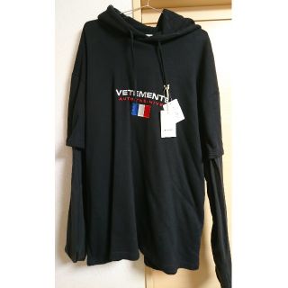 vetements アデライデ購入 ダブルスリーブフーディー S(パーカー)