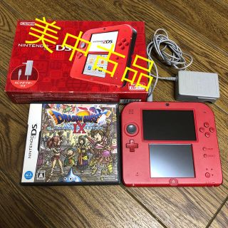 ニンテンドー2DS(ニンテンドー2DS)の【美中古品】Nintendo ニンテンドー　2DS本体　レッド(携帯用ゲーム機本体)