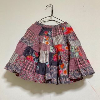 オイリリー(OILILY)のルームセブン　オイリリー　フリフリ　パッチワーク　スカート(スカート)