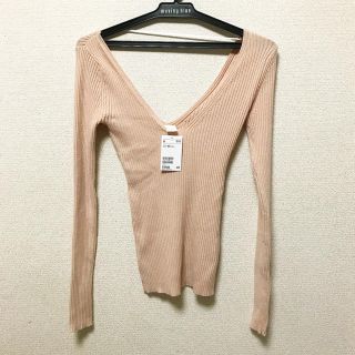 エイチアンドエム(H&M)のH&M エイチアンドエム　ベージュ　肌色　セクシー　ニット　セーター(ニット/セーター)