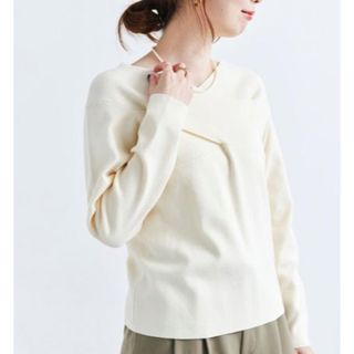 ルクールブラン(le.coeur blanc)の新品 定価10,800円 柔らかなニット サイズ38  M  大幅お値下げ‼️ (ニット/セーター)