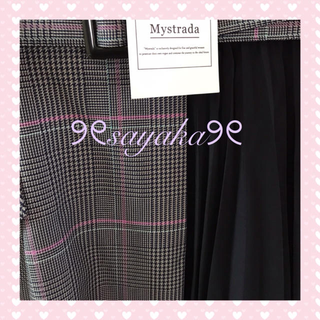 Mystrada(マイストラーダ)の💓新品💓🌸Mystrada🌸プリーツトレンチスカート レディースのスカート(ひざ丈スカート)の商品写真
