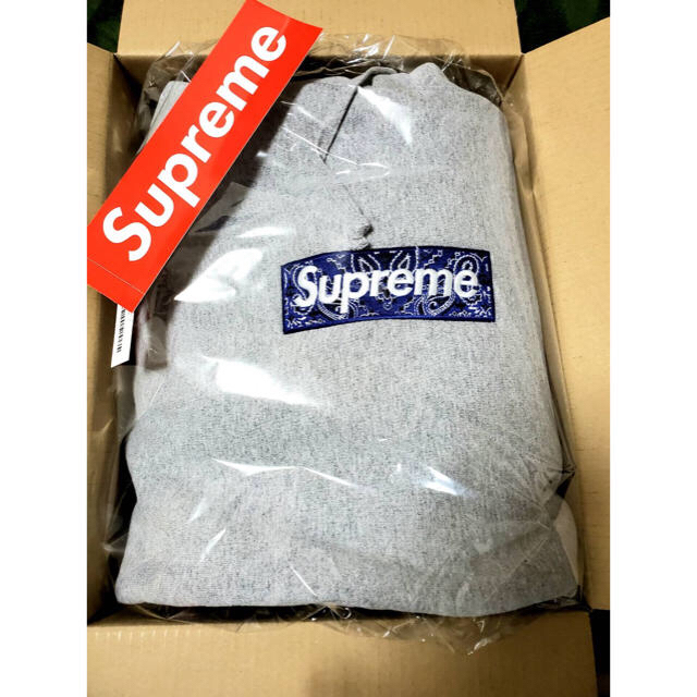 トップスSupreme box logo bandana box logo hooded