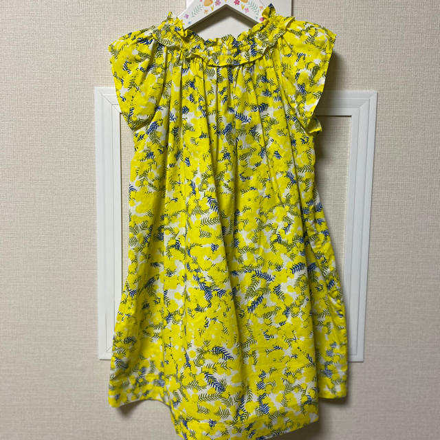 Bonpoint(ボンポワン)のbonpoint ss19 ミモザ キッズ/ベビー/マタニティのキッズ服女の子用(90cm~)(ワンピース)の商品写真