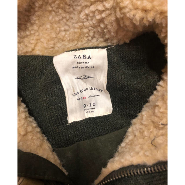 ZARA KIDS(ザラキッズ)のZARA ☆キッズ 美品ニットボアジャケット140 キッズ/ベビー/マタニティのキッズ服男の子用(90cm~)(ジャケット/上着)の商品写真