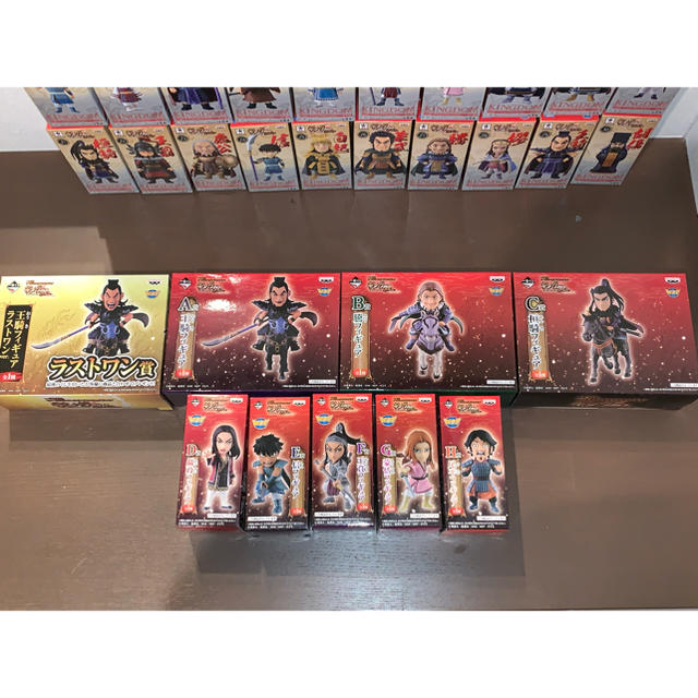 BANPRESTO(バンプレスト)のキングダム コレクタブルフィギュア  + 一番くじ フルコンプ +クリアファイル エンタメ/ホビーのフィギュア(アニメ/ゲーム)の商品写真