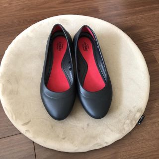 クロックス(crocs)の★新品同様★クロックス リナフラットシューズ  レディース ブラック黒W5(バレエシューズ)