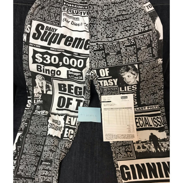 Newsprint Skate Pant 黒Ⅿ