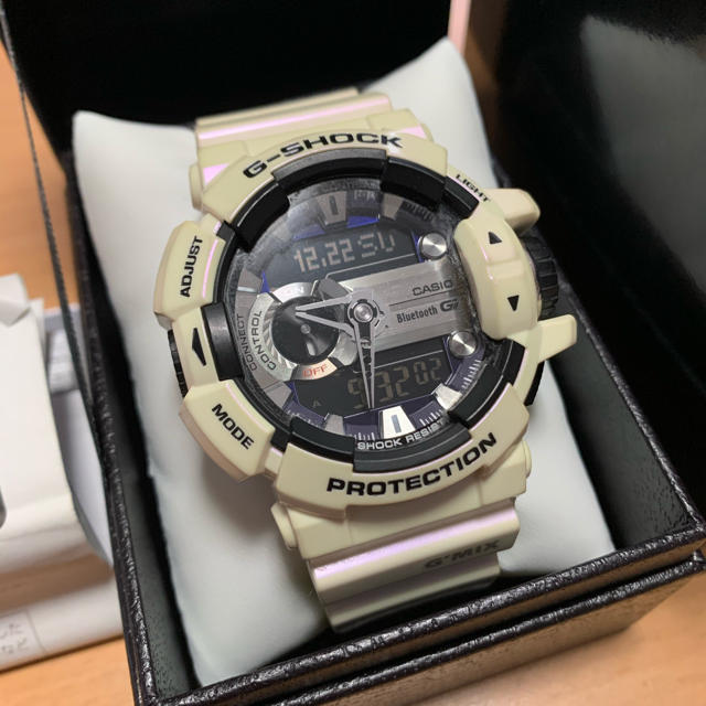 G-SHOCK - G-SHOCK GBA-400 Bluetooth G'MIX 白 中古の通販 by ...