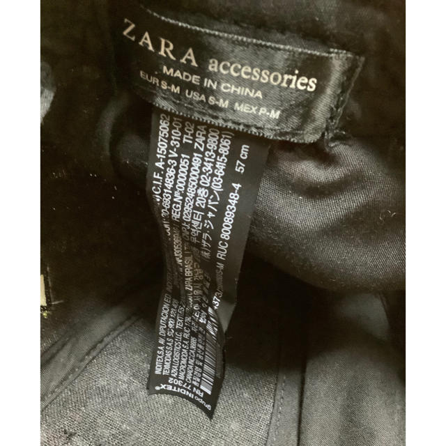 ZARA(ザラ)のZARA  キャップ   赤/白/黒  チェック  フリーサイズ メンズの帽子(キャップ)の商品写真