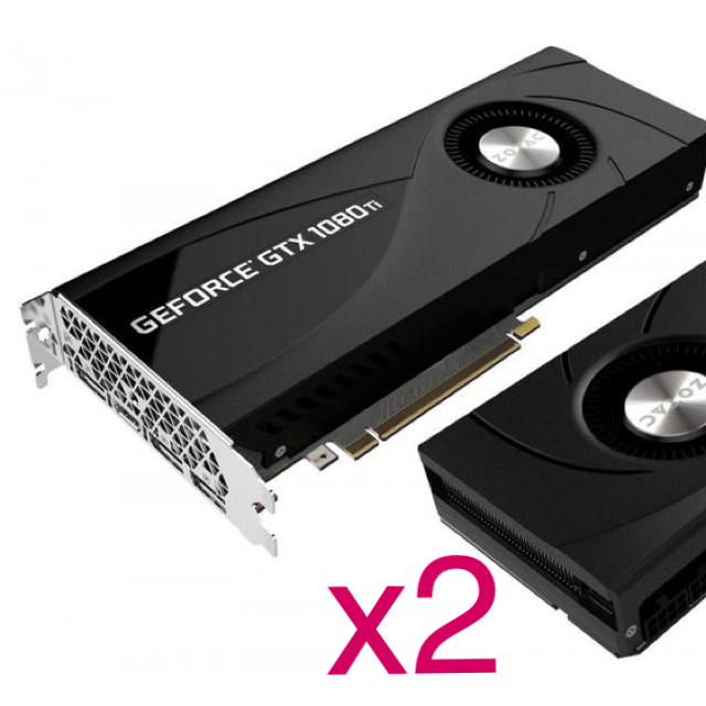 定価販売 2台 保証付美品 MSI Geforce GTX 1080Ti GAMING X 