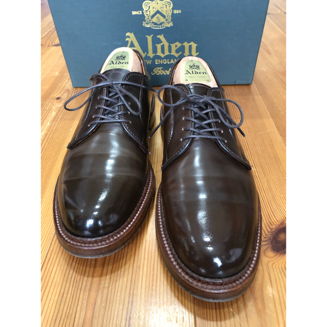 ALDEN CIGAR93911 シガープレーントゥ レアカラー7.5D ドレス/ビジネス