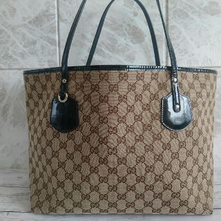 グッチ(Gucci)の美品 GUCCI ショルダーバッグ トートバッグ グッチ ジャガード GG(トートバッグ)