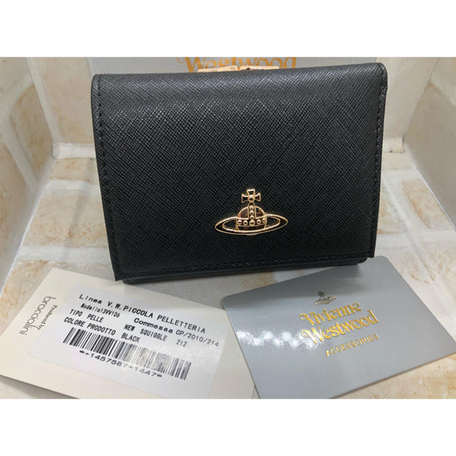 Vivienne Westwood - ヴィヴィアンウエストウッド　三つ折り　財布　ブラック　新品未使用の通販 by ぷーちゃん's shop