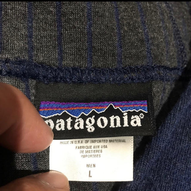 patagonia(パタゴニア)のpatagonia パタゴニア パーカー　紺　メンズL 美品 メンズのトップス(パーカー)の商品写真