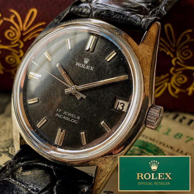 カルティエ偽物日本人 - ROLEX - 【豪華】美品 ROLEX ★ ロレックス ブラック文字盤 一点物 手巻き腕時計の通販 by A.LUNA