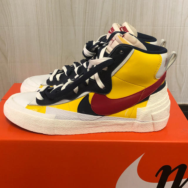 sacai nike blazer mid yellow  28cm us10スニーカー