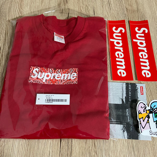 supreme bandana box logo tee red Sサイズ