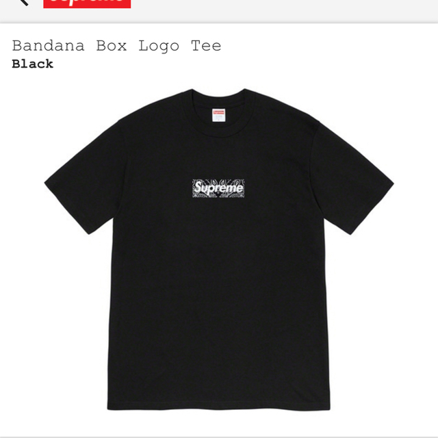 メンズsupreme box logo tee