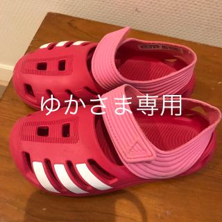 アディダス(adidas)のadidas サンダル 18センチ ピンク(サンダル)