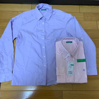 ベネトン(BENETTON)のベネトン  BENETTON 長袖ブラウス2枚 スクールウェア 学生服 オフィス(シャツ/ブラウス(長袖/七分))