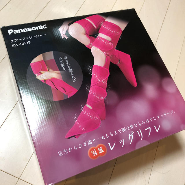 Panasonic(パナソニック)の新品未使用 Panasonic 温感 レッグリフレ EW-RA98-RP 保証付 コスメ/美容のボディケア(フットケア)の商品写真