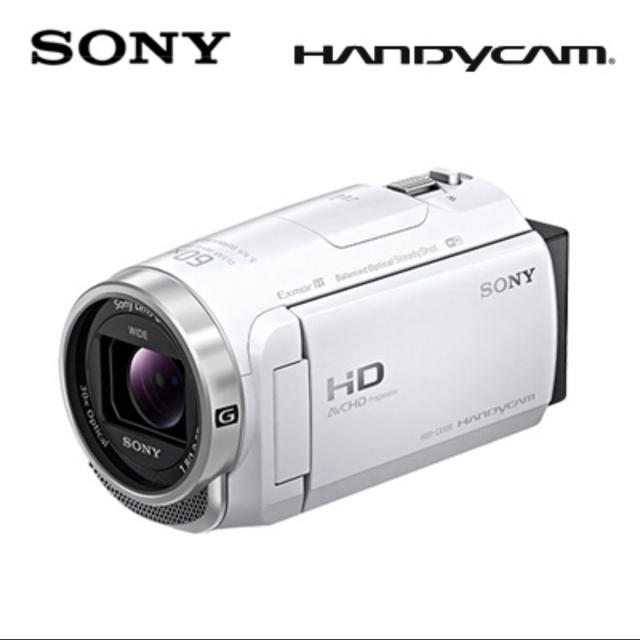ビデオカメラデジタルHDビデオカメラ HDR-CX680-W ホワイト　sony 保証書在中